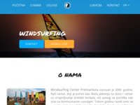 Frontpage screenshot for site: Windsurfing centar Premantura (http://www.windsurfing.hr)