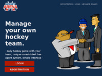 Frontpage screenshot for site: Hockey arena (http://www.hockeyarena.net)