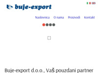 Frontpage screenshot for site: (http://www.buje-export.hr)