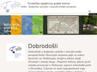 Frontpage screenshot for site: Turistička zajednica Grada Solina (http://www.solin-info.com/)
