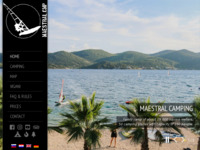 Frontpage screenshot for site: AutoKamp Maestral, Pelješac (http://www.maestral-camping.hr/)