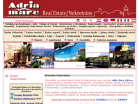 Frontpage screenshot for site: Adria Mare Nekretnine (http://www.adriamare.hr/)