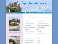 Frontpage screenshot for site: Apartmani Tondini, Jakišnica, Lun, otok Pag (http://www.novalja-pag.net/tondini-jakisnica)