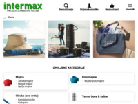 Frontpage screenshot for site: (http://www.intermax.hr)