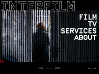 Frontpage screenshot for site: (http://www.interfilm.hr)
