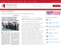 Frontpage screenshot for site: Gradska knjižnica Franjo Marković (http://www.knjiznica-krizevci.hr/)