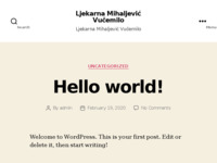 Frontpage screenshot for site: (http://www.ljekarna-mihaljevic.hr/)