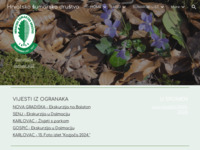 Frontpage screenshot for site: Hrvatsko šumarsko društvo (http://www.sumari.hr/)