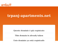 Frontpage screenshot for site: (http://trpanj-apartments.net)