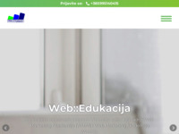 Frontpage screenshot for site: Web::Edukacija (http://www.webedukacija.com/)