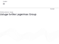 Frontpage screenshot for site: (http://www.lagermax.hr/)
