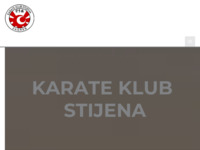 Frontpage screenshot for site: Karate klub Stijena, Zagreb (http://www.karate-stijena.hr/)