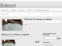 Frontpage screenshot for site: Šemovci (http://www.semovci.hr)