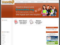 Frontpage screenshot for site: Gramatika engleskog jezika (http://www.gramatika.org/)