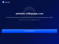 Frontpage screenshot for site: (http://www.adriatic-villapupa.com/)