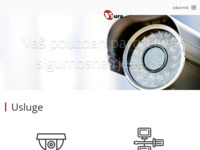 Frontpage screenshot for site: Mobilni i IP video nadzor (http://www.vizura.net)