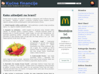 Frontpage screenshot for site: (http://www.kucnefinancije.com)
