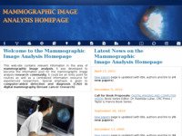 Frontpage screenshot for site: Mammographic Image Analysis Homepage (http://www.mammoimage.org/)