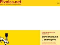 Frontpage screenshot for site: (http://www.pivnica.net)