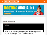 Frontpage screenshot for site: Internet portal - Nova Gradiška (http://nova-gradiska.net/)