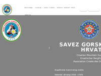 Frontpage screenshot for site: Savez gorskih vodiča Hrvatske (http://www.sgvh.hr/)