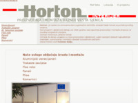 Frontpage screenshot for site: (http://www.horton-interijer.hr/)