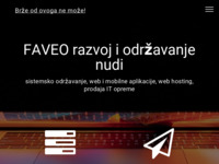 Frontpage screenshot for site: (http://www.faveo.hr/)