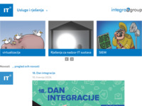 Frontpage screenshot for site: (http://www.integragroup.hr/)