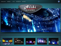 Frontpage screenshot for site: Alibi Sound (http://www.alibi-sound.com/)