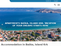 Frontpage screenshot for site: Splendido - Baška - Tourist & Real Estate Agency (http://www.splendido.hr)