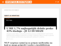 Frontpage screenshot for site: (http://hrvatska-kostajnica.net/)