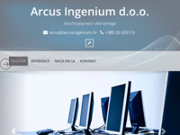 Frontpage screenshot for site: (http://www.arcusingenium.hr)
