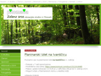 Slika naslovnice sjedišta: Zeleno srce - Rekreacijsko društvo iz Pitomače (http://www.zelenosrce.com)