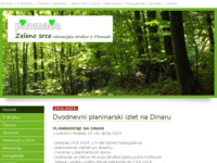 Frontpage screenshot for site: Zeleno srce - Rekreacijsko društvo iz Pitomače (http://www.zelenosrce.com)
