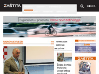 Frontpage screenshot for site: Zaštita - časopis za zaštitu i sigurnost osoba i imovine (http://zastita.info)
