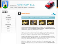Frontpage screenshot for site: (http://www.pia-officium.hr/)