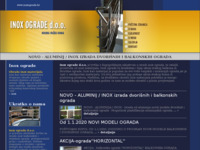 Frontpage screenshot for site: Inox ograde (http://www.inoxograde.hr/)