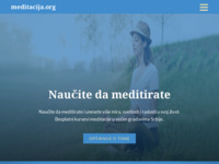 Frontpage screenshot for site: Meditacija - jezik Boga (http://www.meditacija.org/hr)