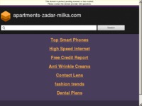 Frontpage screenshot for site: (http://www.apartments-zadar-milka.com/)