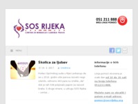 Frontpage screenshot for site: SOS telefon - Grad Rijeka (http://www.sos-telefon.hr/)