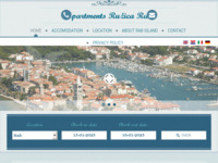 Frontpage screenshot for site: Apartmani otok Rab - Ružica (http://www.apartments-ruzica-rab.com/)