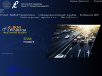 Frontpage screenshot for site: Inteligentni transportni sustavi (http://its.fpz.hr)