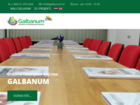 Frontpage screenshot for site: (http://www.galbanum.hr/)