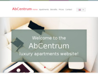 Frontpage screenshot for site: AbCentrum apartman (http://www.abcentrum.net)