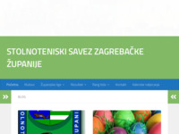 Frontpage screenshot for site: Stolnoteniski savez Zagrebačke županije (http://www.stszz.hr)