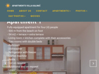 Frontpage screenshot for site: Apartmani Kalinić Njivice (http://www.apartmanikalinicnjivice.hr)
