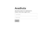 Frontpage screenshot for site: (http://avadhuta.hr)