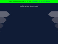Frontpage screenshot for site: (http://www.dalmatino-tours.eu)