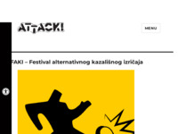 Frontpage screenshot for site: Faki XII - Festival alternativnog kazališnog izricaja (http://www.attack.hr/faki)