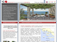 Frontpage screenshot for site: Usluge održavanja nekretnina (http://www.propertymanagementcroatia.com)